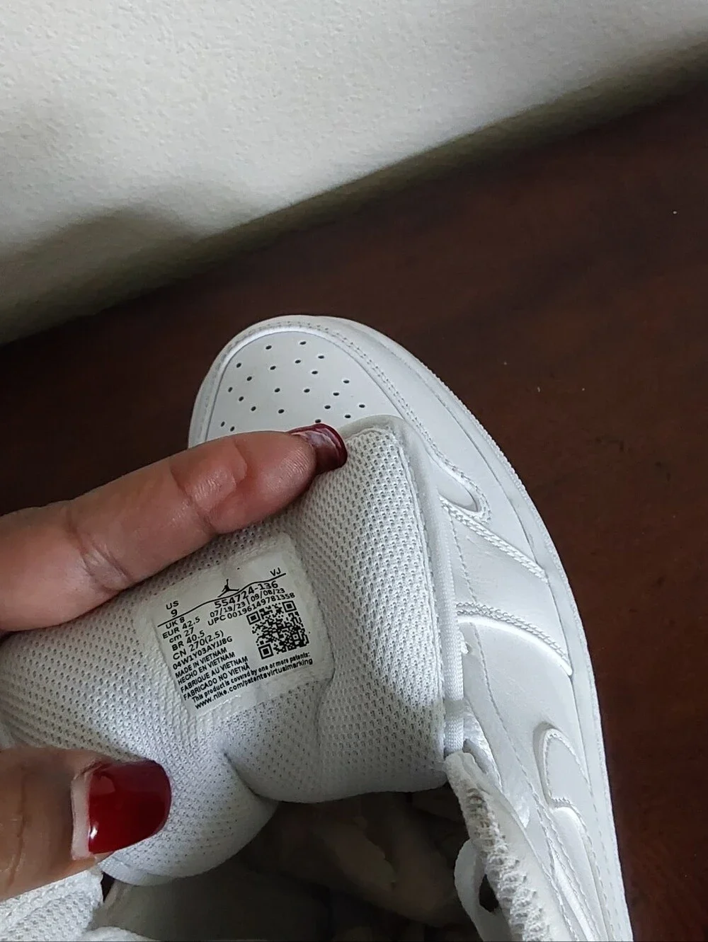 Nike Air Jordan Tripple White High Top Men's Sneakers -554724-136